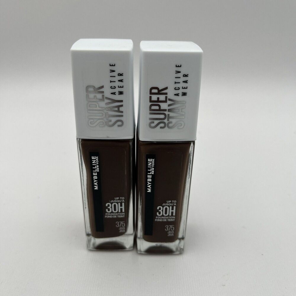 2- Maybelline SuperStay Full Coverage 24hr Foundation 375 Java Dark Brown